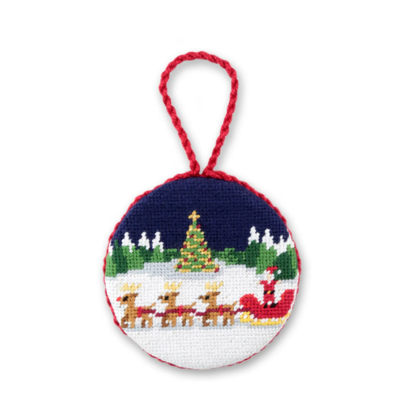 North Pole Ornament (Red Cord)
