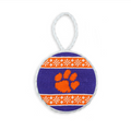 Clemson Text Fairisle Ornament