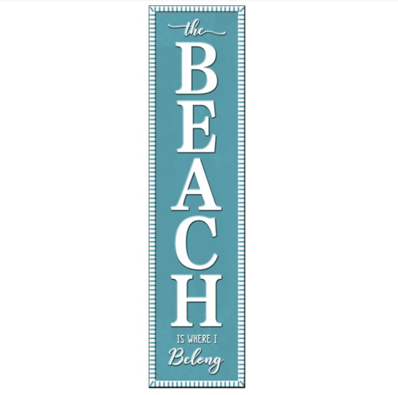 42" Metal The Beach is Where I Belong