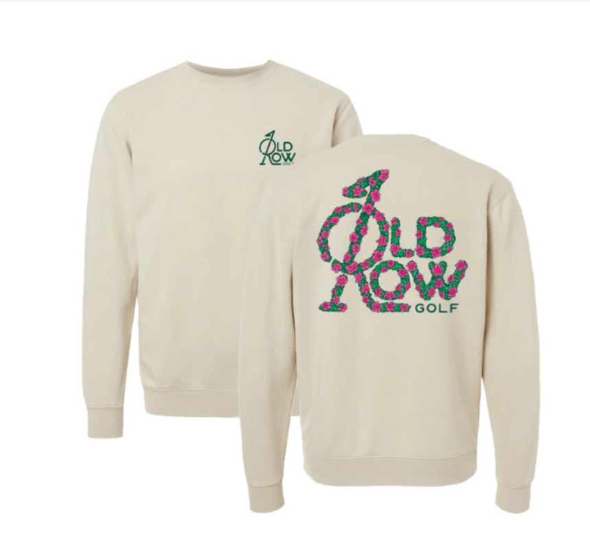 Old Row Golf Flower Crewneck