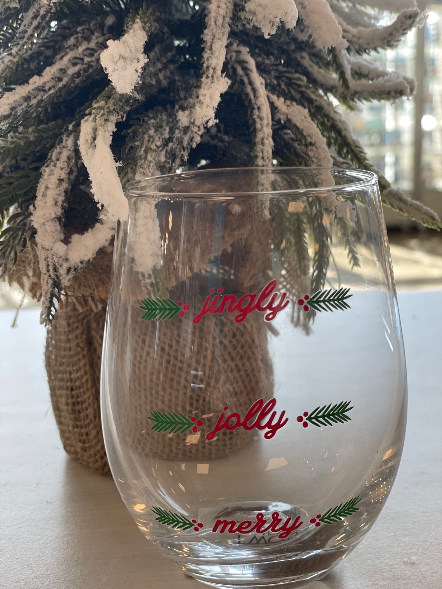 Merriest Stemless Wine Glass