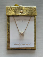 Jeweled Initial Necklace