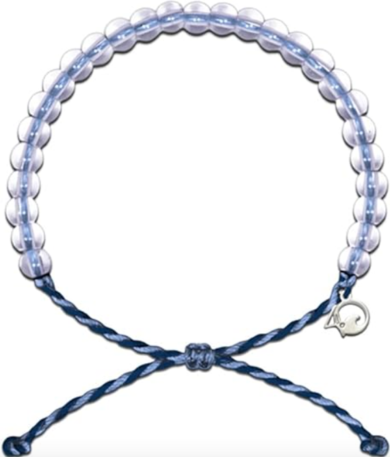 Whale Beaded Bracelet - Blue & Purple