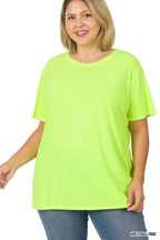 Cotton Boyfriend Round Neck Tee