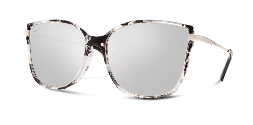 Ella - White Tortoise/Chrome