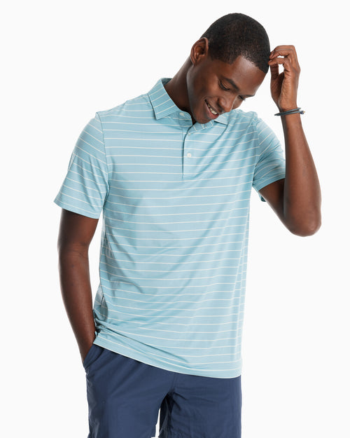 Driver Nearshore Stripe Performance Polo