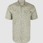 Cotton Marsh Print Short Sleeve Shirt