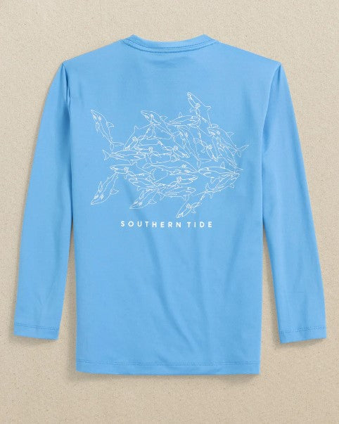 Youth UH OH Sharks l/s Performance Tee