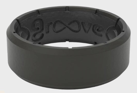 Edge Silicone Ring Black/Black