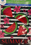 Watermelon Stripes Garden Flag