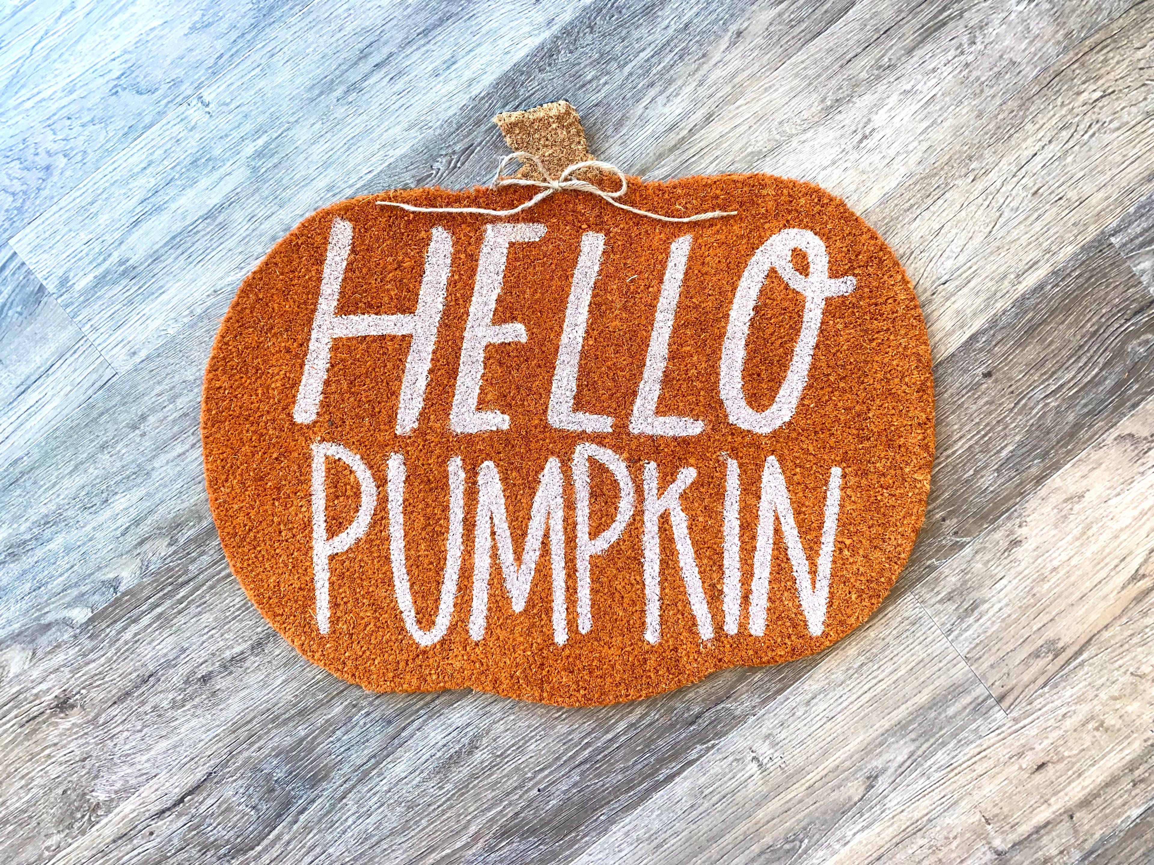 Hello Pumpkin Door Mat