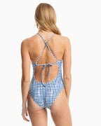 Painted Gingham One Piece
