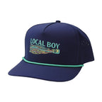 Trolling Lure Perforated Rope Hat - Dark Navy
