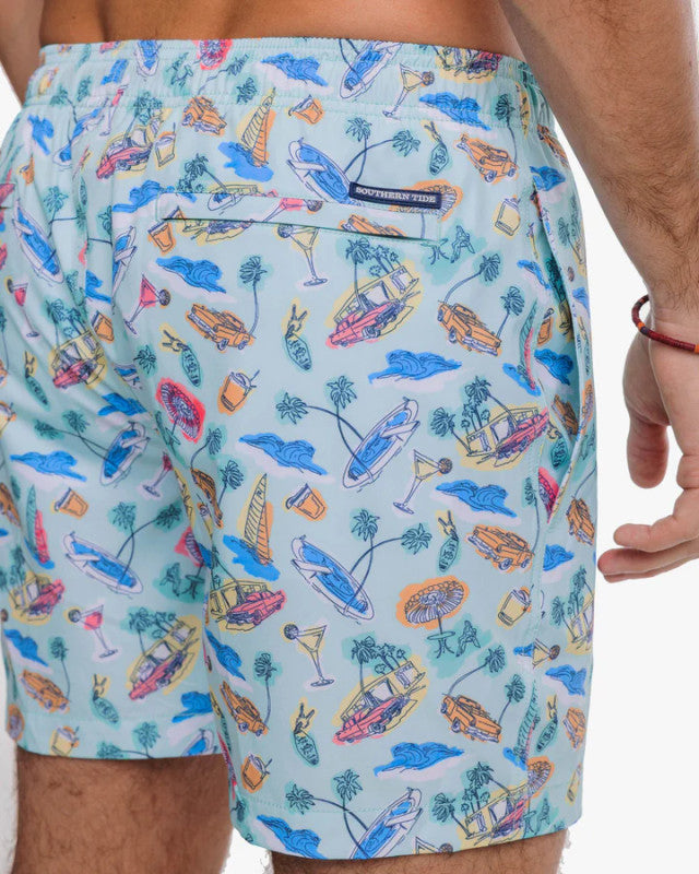 Poolside View Swim Trunk