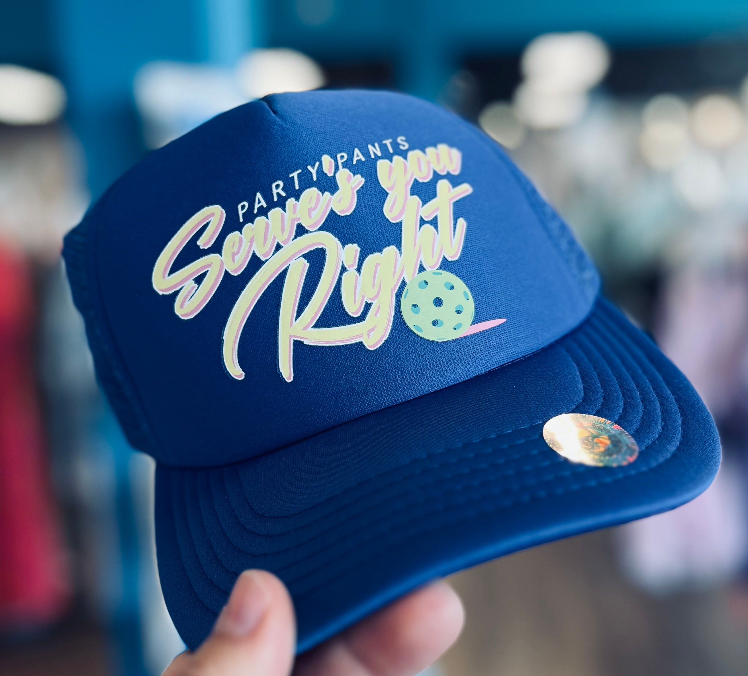 Servin' Foam Trucker Hat - Dark Blue
