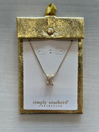 Jeweled Initial Necklace