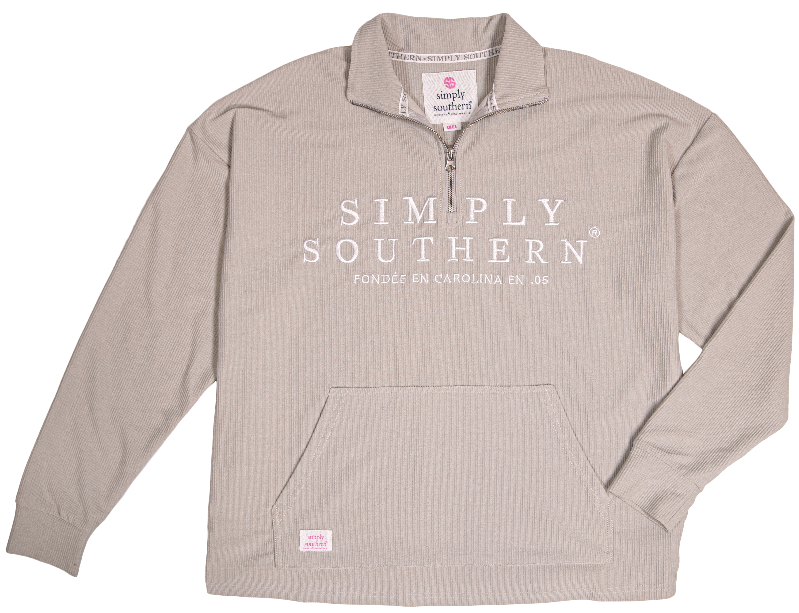 Simply Southern Pullover Jacket - Gray