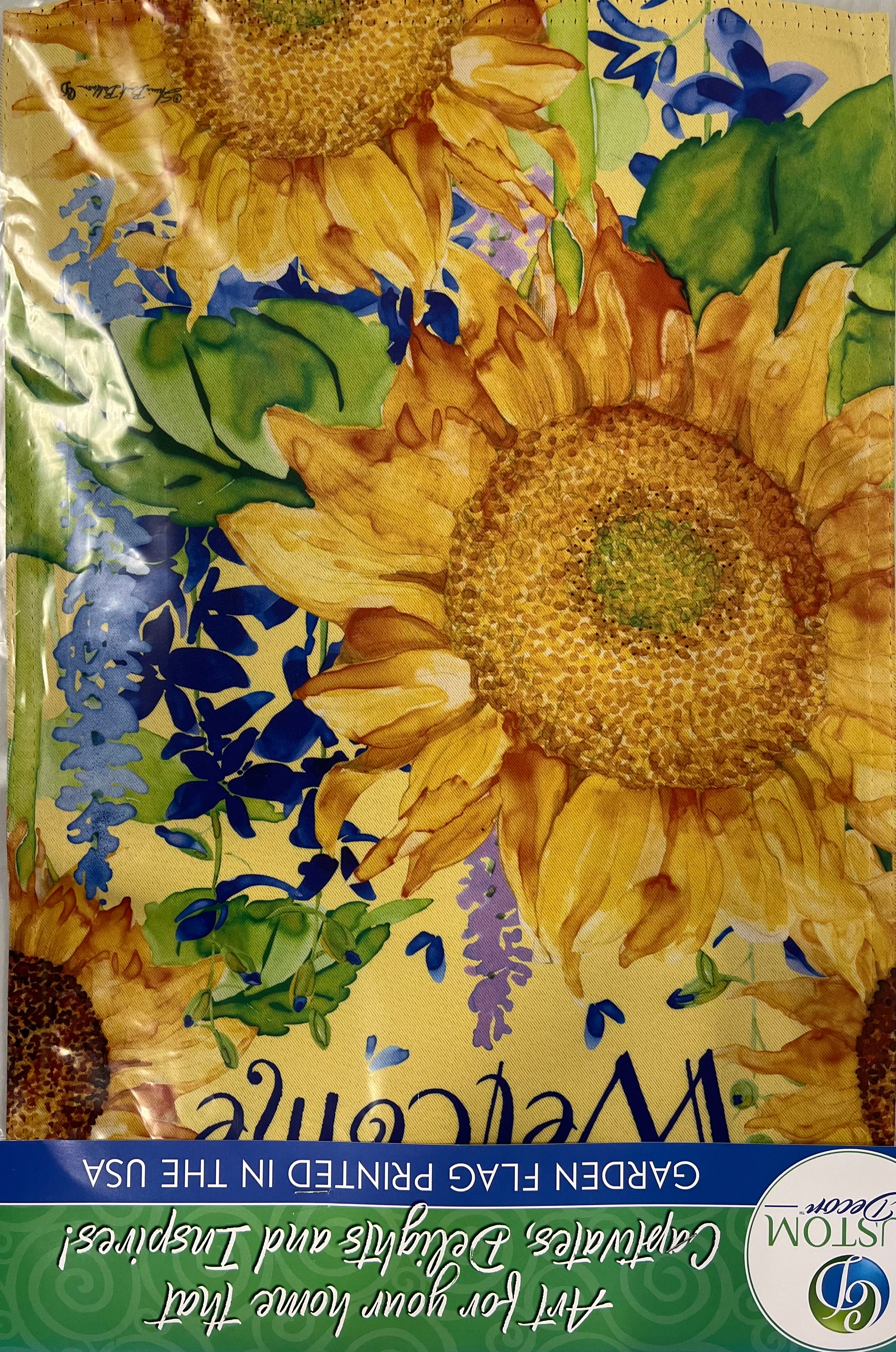Happy Sunflowers Garden Flag