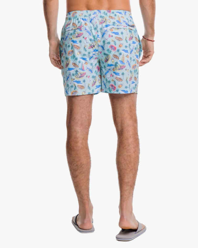 Poolside View Swim Trunk