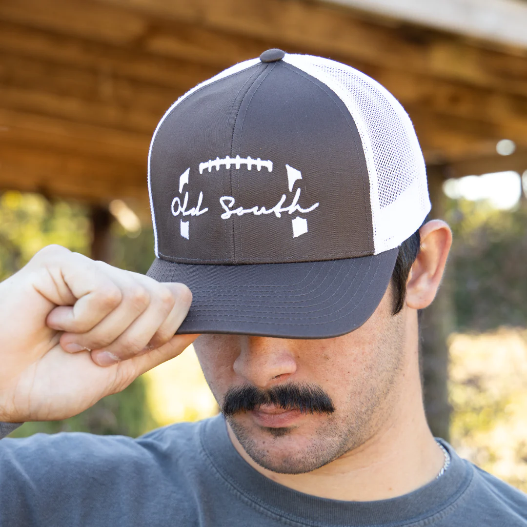 Football Stitched Trucker Hat