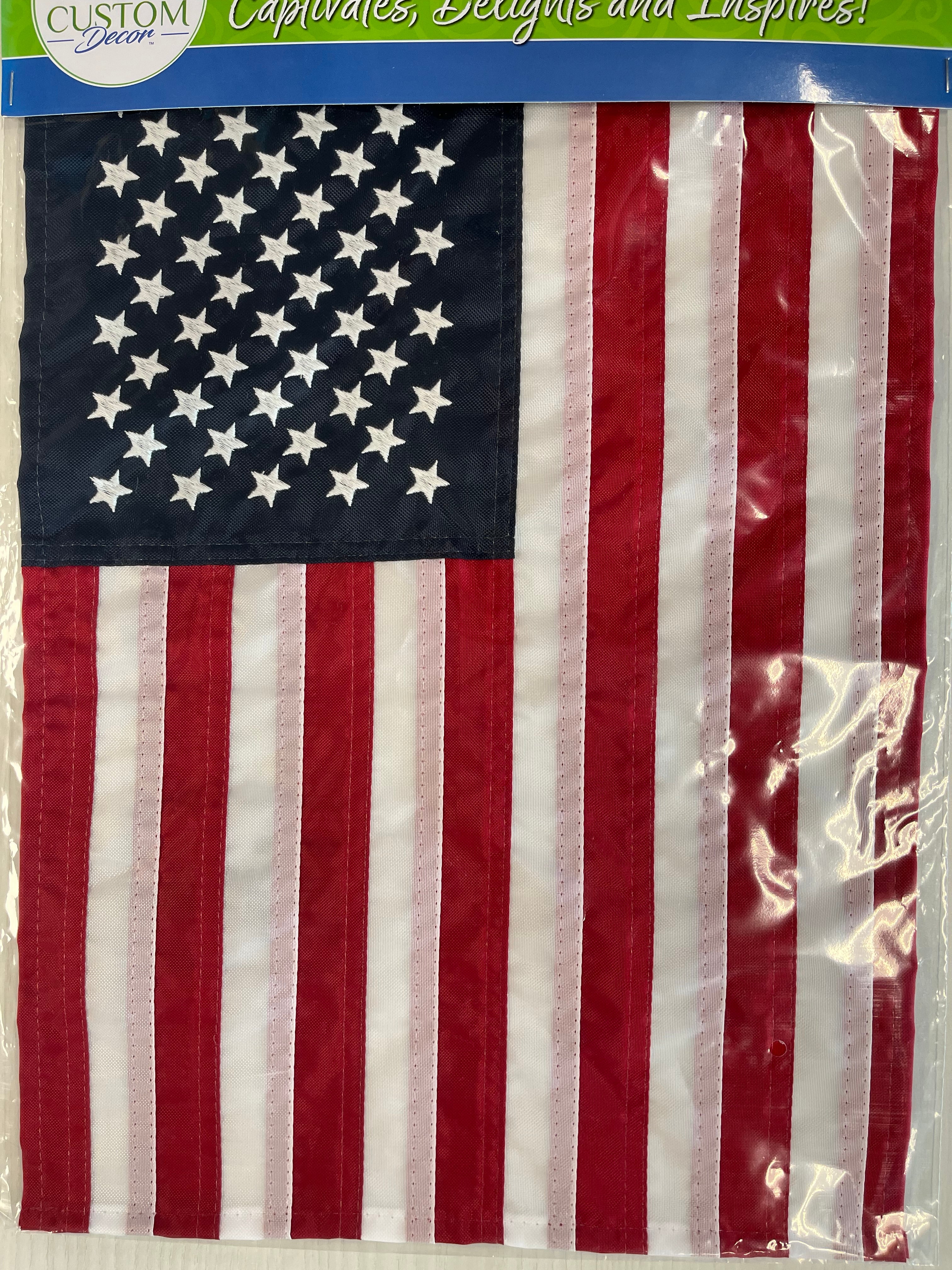 Applique American Garden Flag