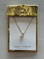 Jeweled Initial Necklace