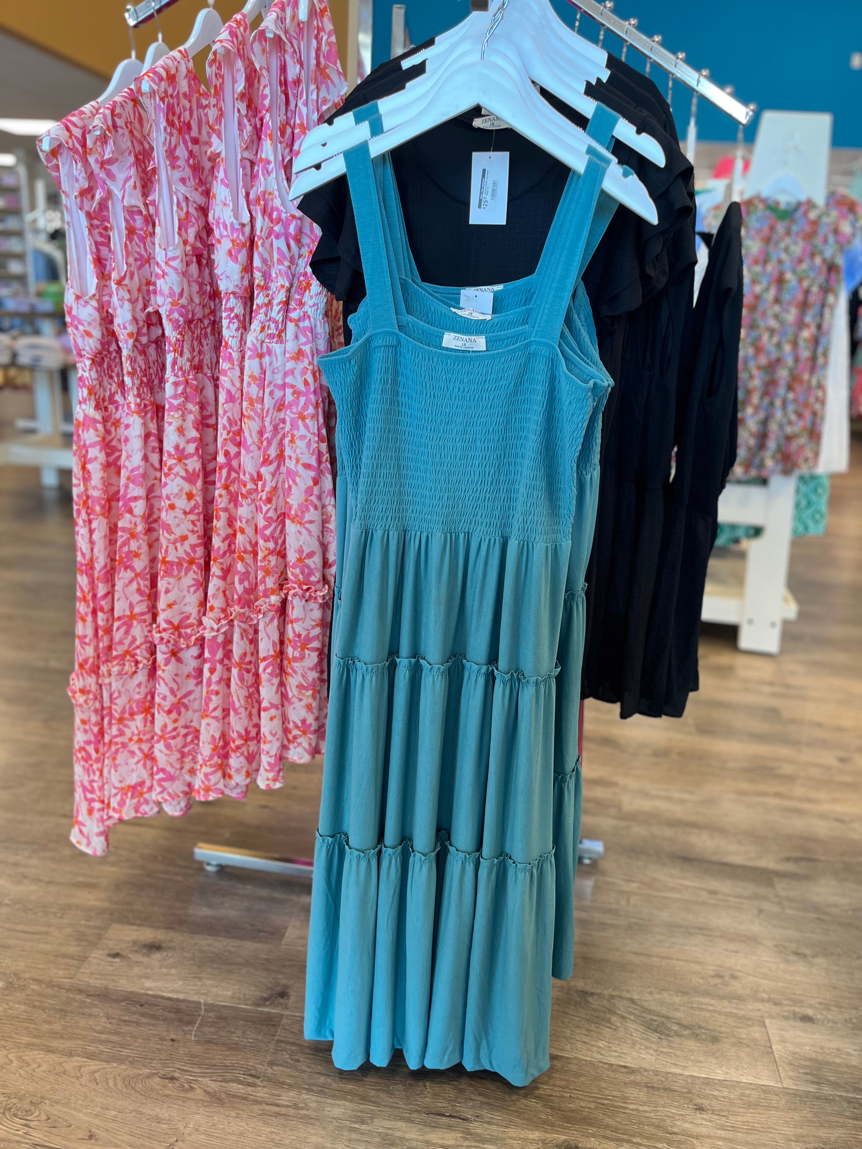 Smocked Tiered Dress