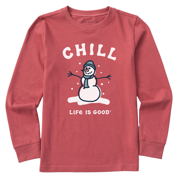 Youth Chill Snowman L/S Crusher Tee