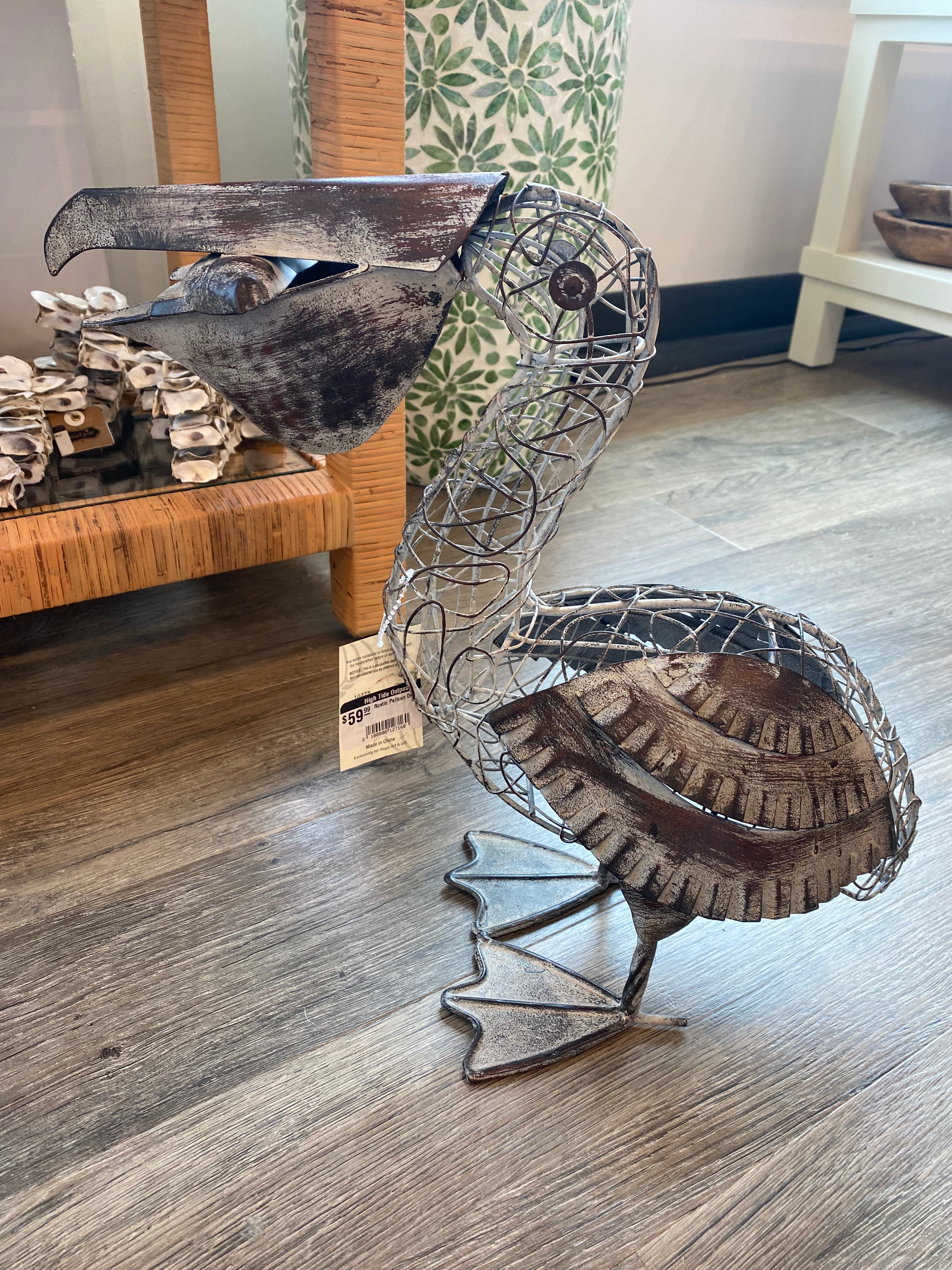 Rustic Pelican Decor