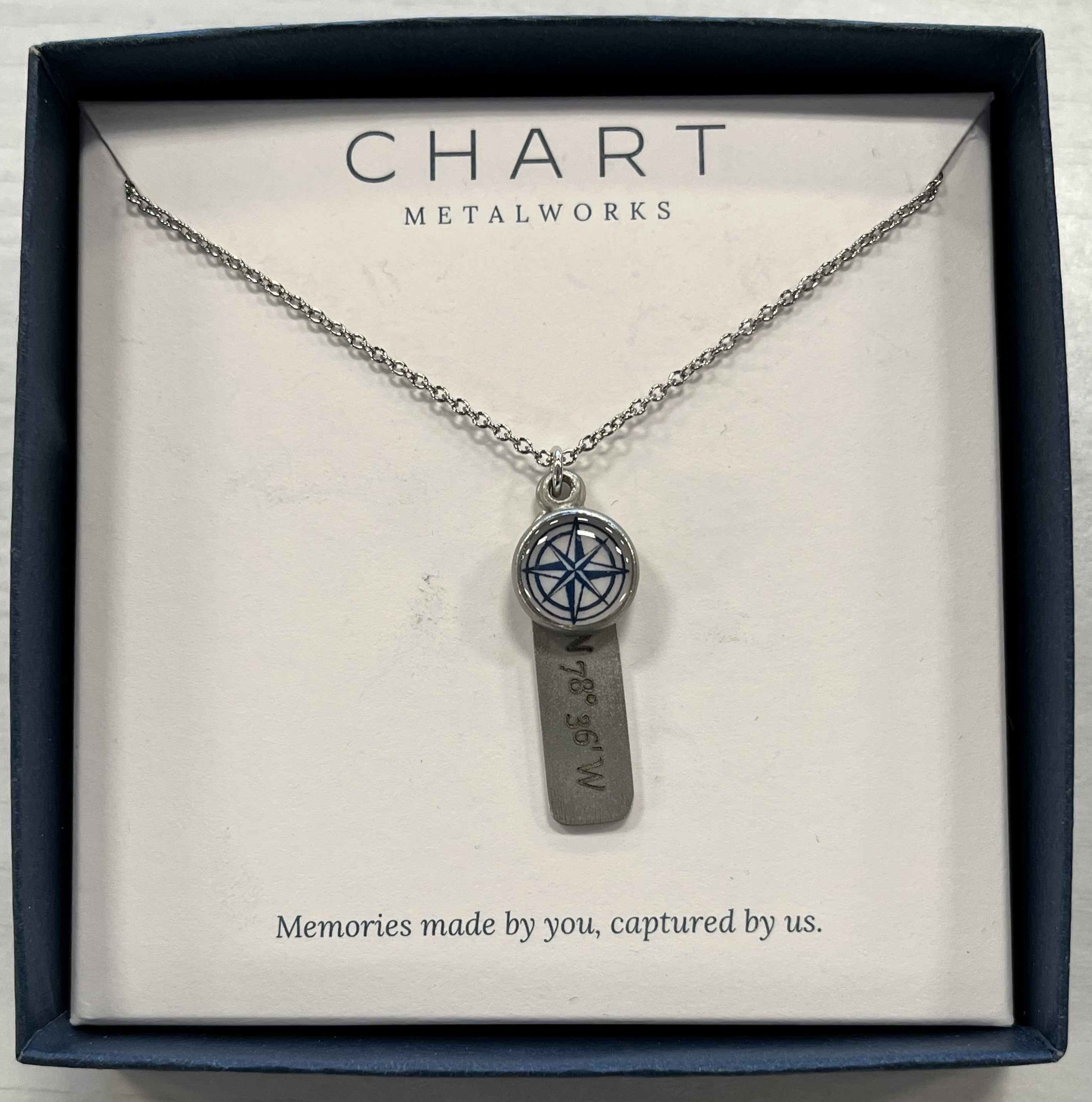 Little River Coordinates Necklace