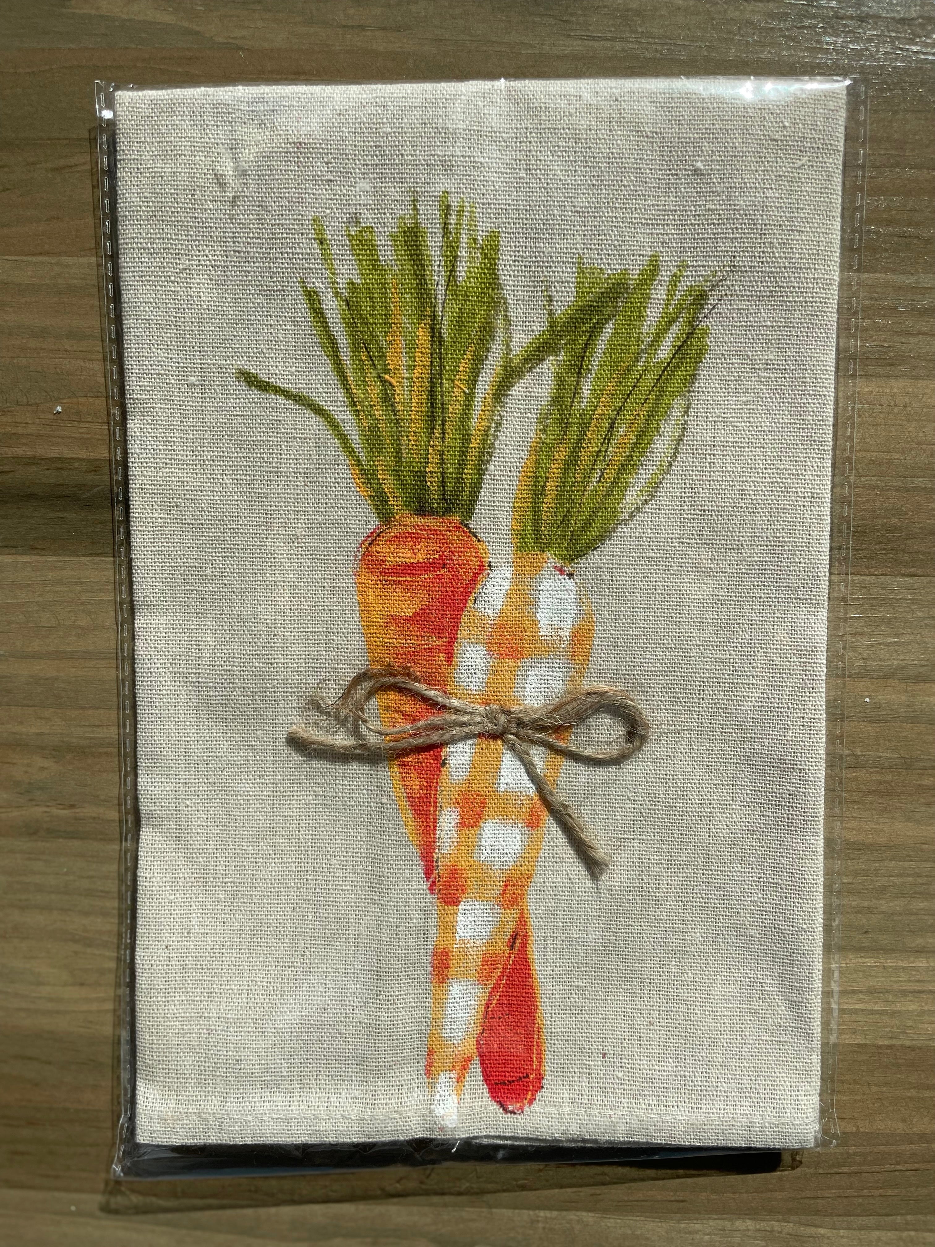 Carrot Painted Easter Towel