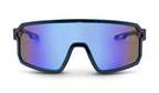 Scraggy - Shiny Crystal Dark Blue Polarized Brown Lens Blue Mirror