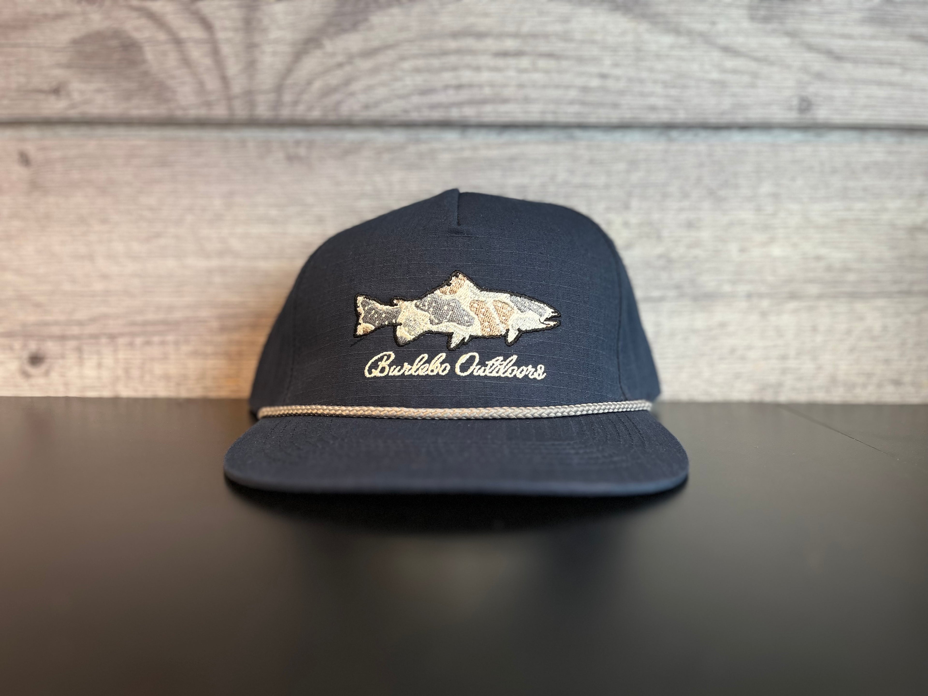 Camo Fish Hat - Navy