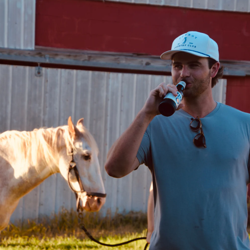 Golfer Roped Hat - White