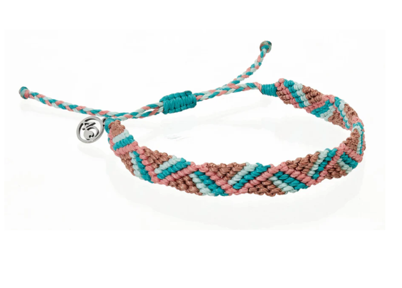 Riptide Bracelet - Copper, Coral, & Blue