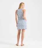 Women's Watercolor Stripes Summer Dress