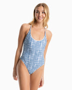 Painted Gingham One Piece