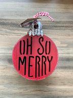 Red Ornament Coaster Set