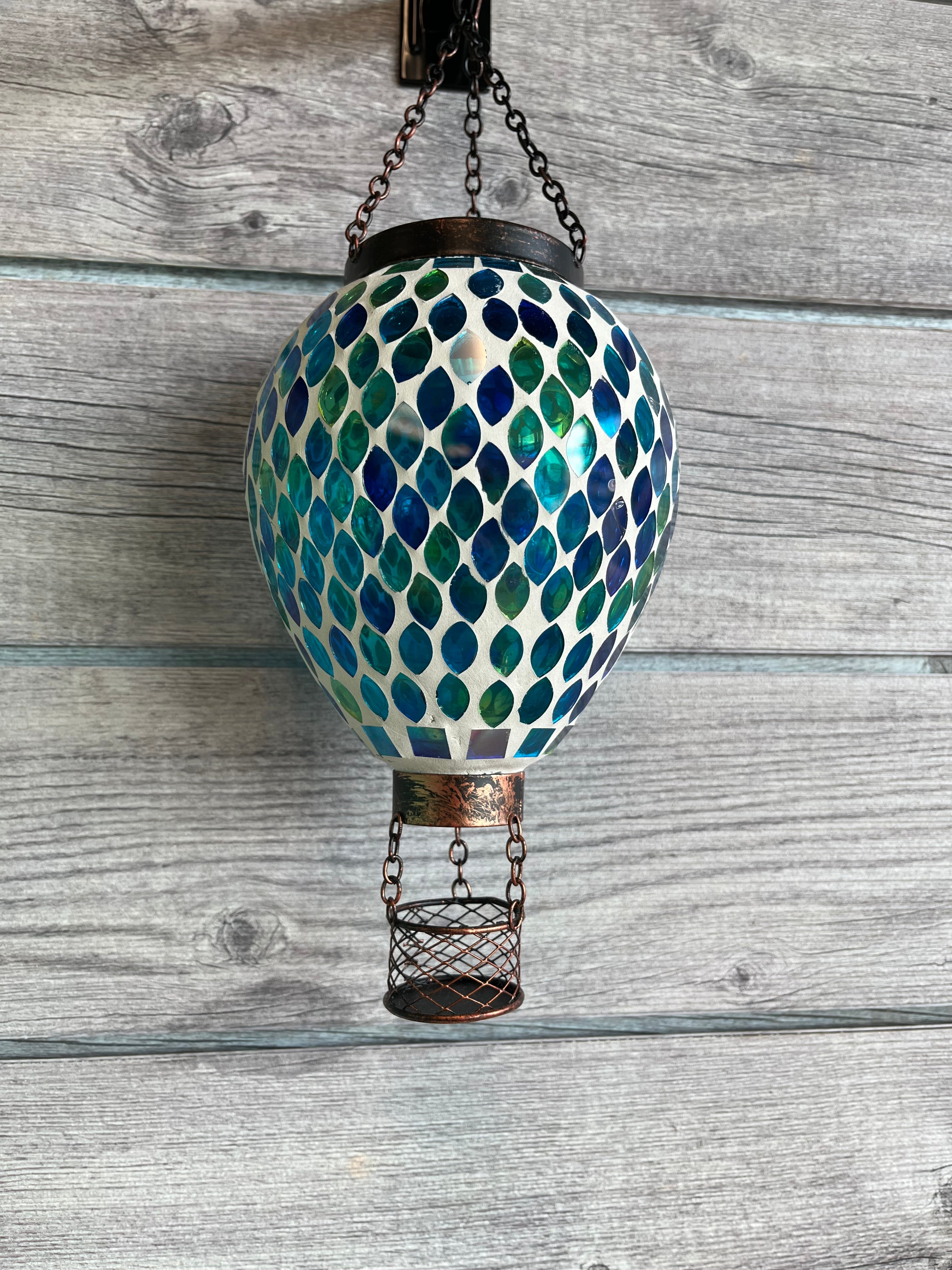 Mosaic Hot Air Balloon - Blue