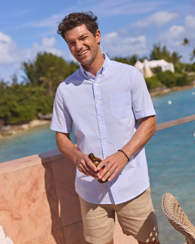 Folly Field Stripe Seersucker s/s Sportshirt
