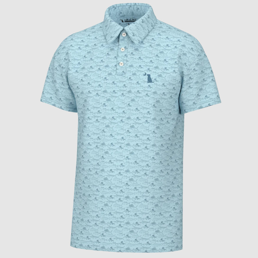 Youth Dirty Myrtle Palmetto Fish Polo