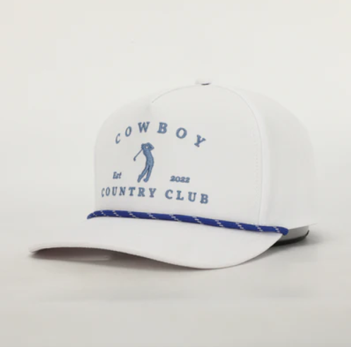 Golfer Roped Hat - White