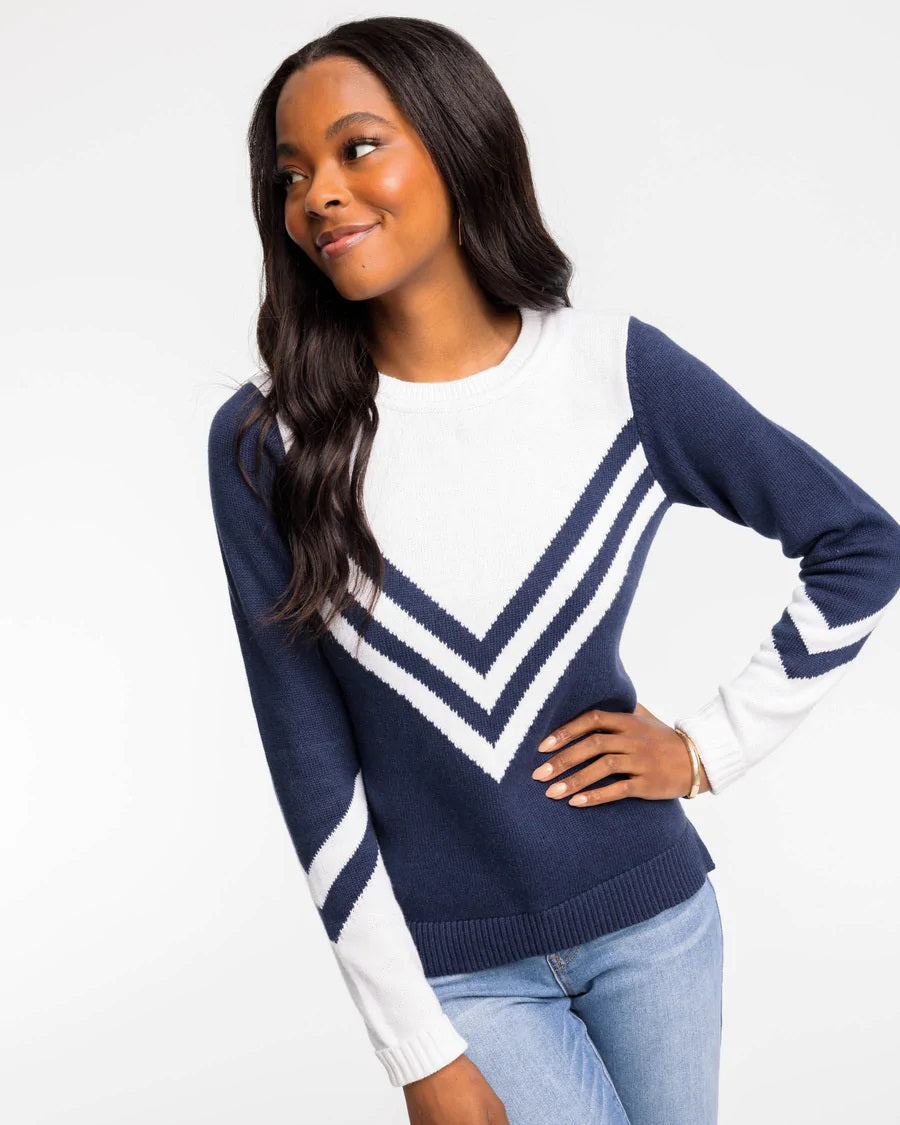 L/S McKenna Chevron Sweater
