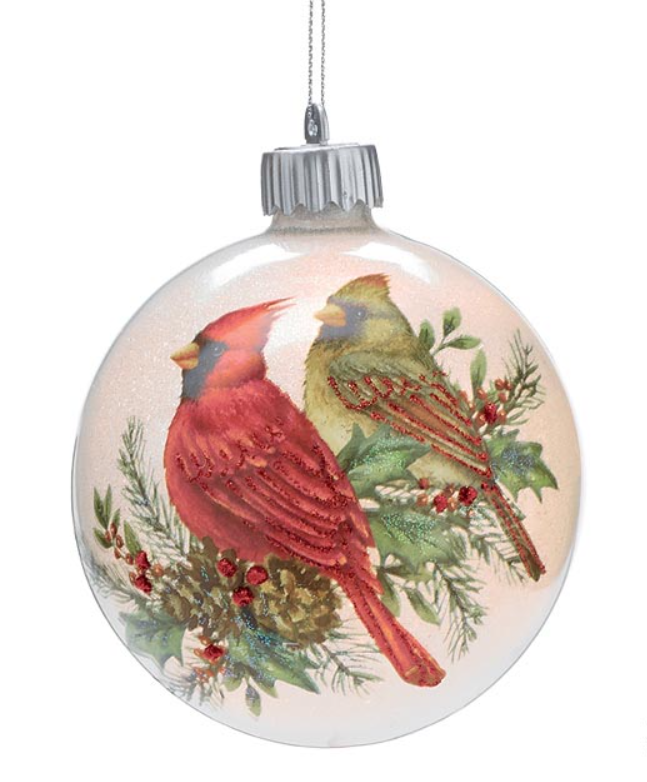 Light Up Christmas Cardinals Ornament