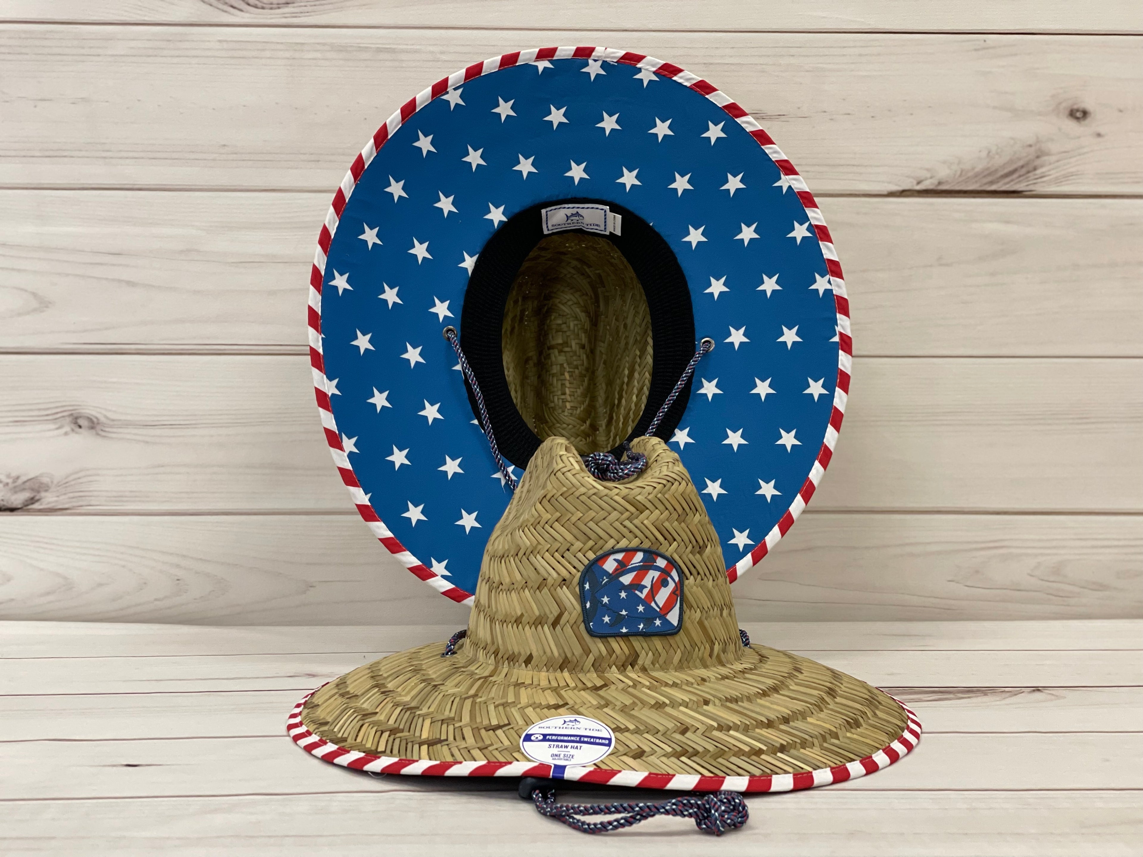 SJ Flag Patch Straw Hat