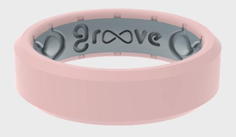 Edge Rose Quarts Thin Ring