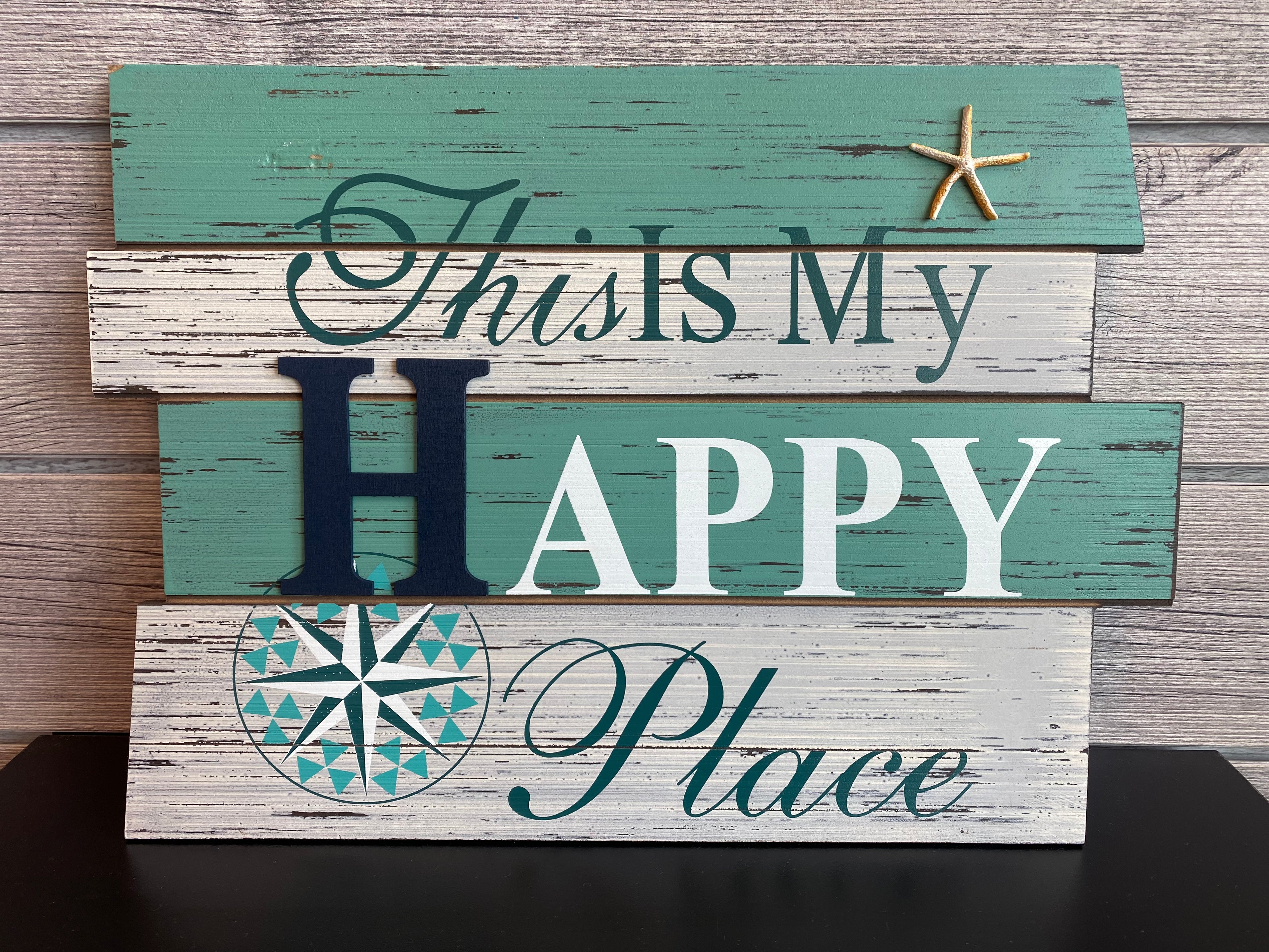 18" This Is MY Happy Place Plaque