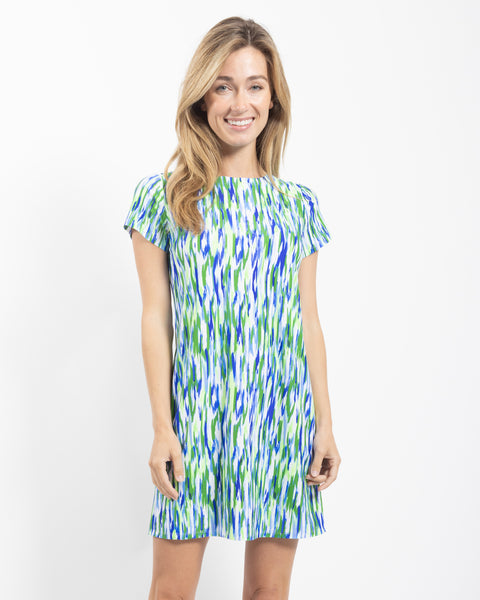 Ella - Mod Watercolor Blue Green