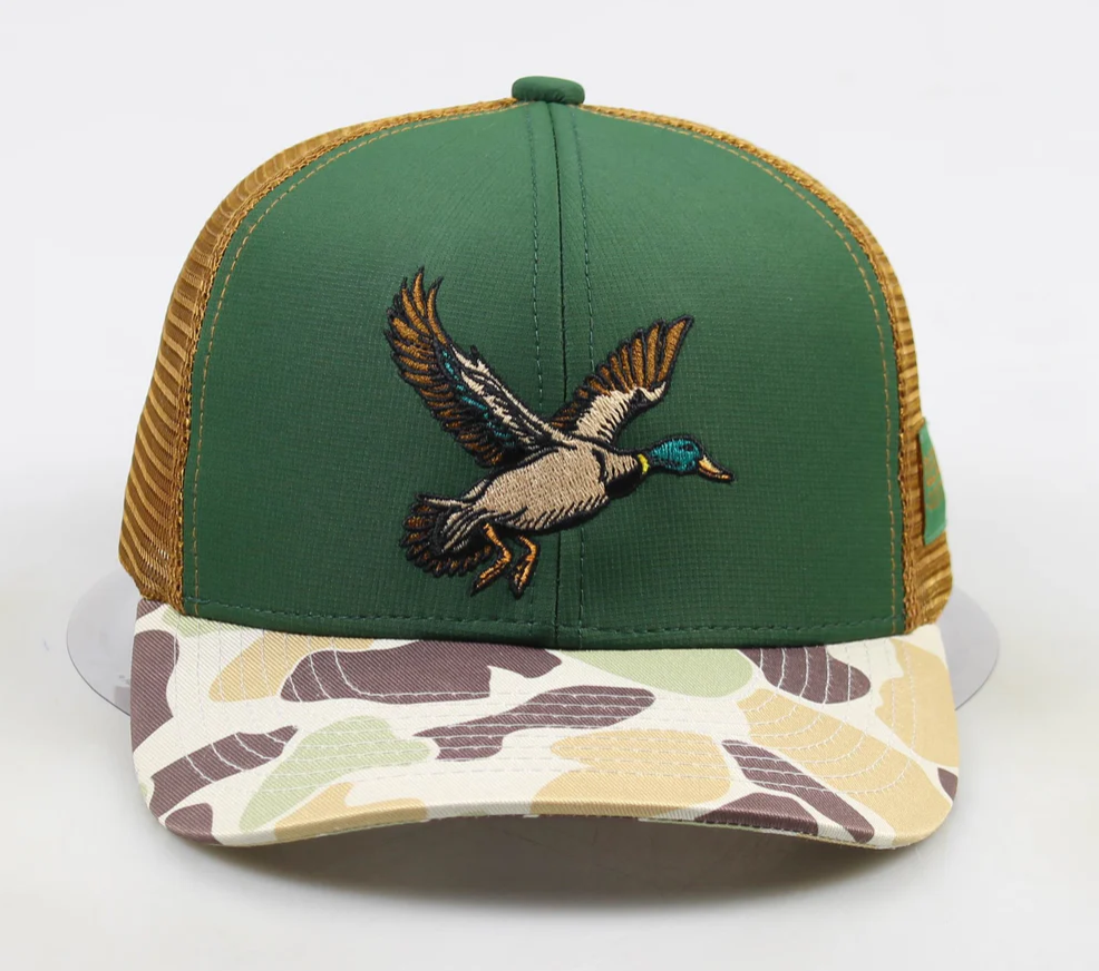 Flying Mallard Trucker Hat - Camo