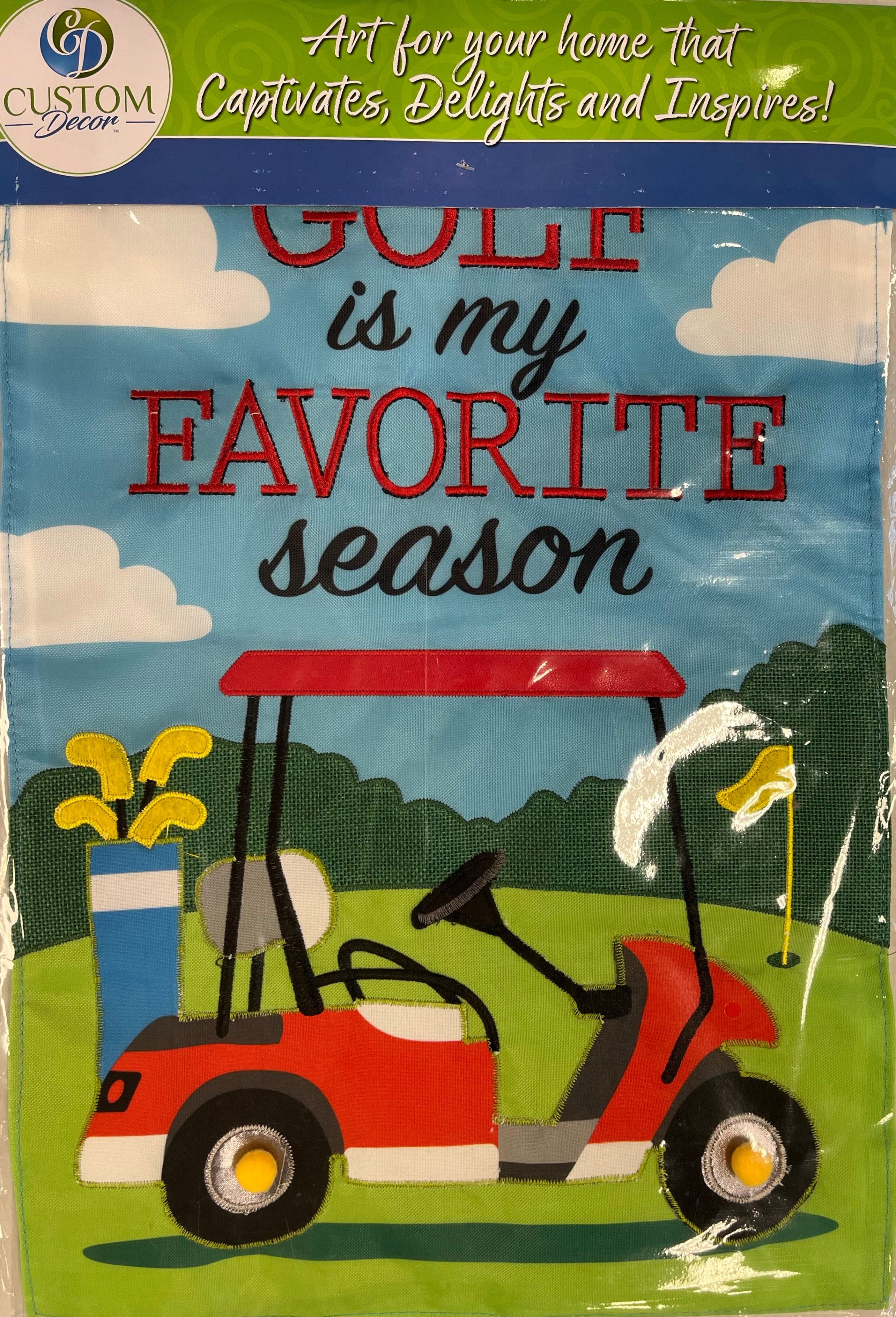 Golf Season Garden Flag